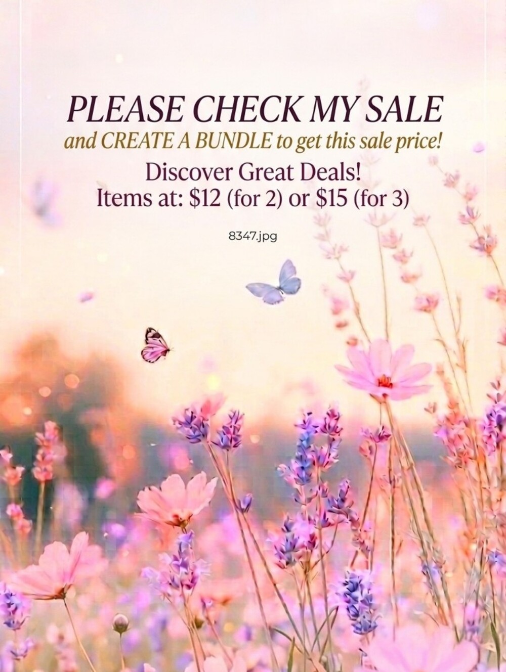 2 For $12 And 3 For $15 Sale!